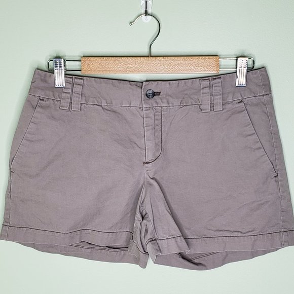 LOFT Pants - ANN TAYLOR LOFT • gray twill 4-inch shorts SIZE 2